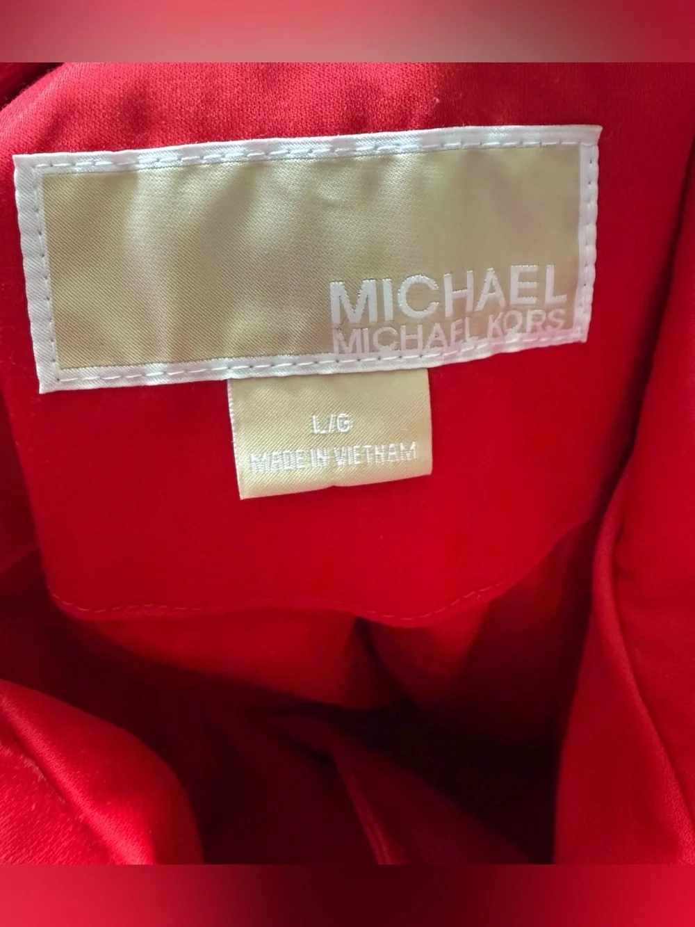 Women’s Michael Kors belted trench coat with removable hood size L - Picture 4 of 5